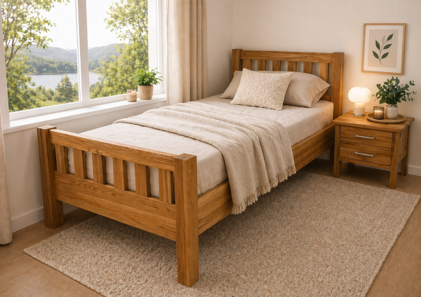 Komfortbett Ben 100/200 Eiche MASSIV geölt